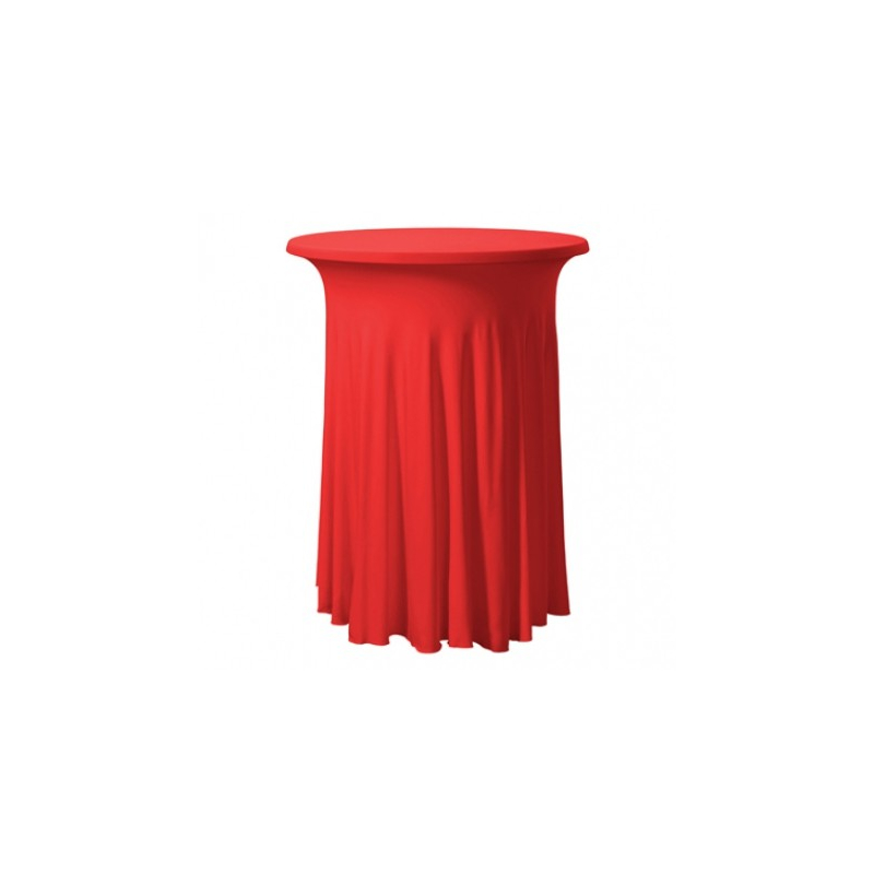 Elastický poťah MONT na koktejlové stoly Ø 80 cm, Farba poťahu: Červená