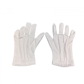 Čašnícke textilné rukavice, biele, veľkosť M