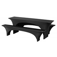 Bonn - sada elastických poťahov na pivný set, 220 x 50 x V78 cm