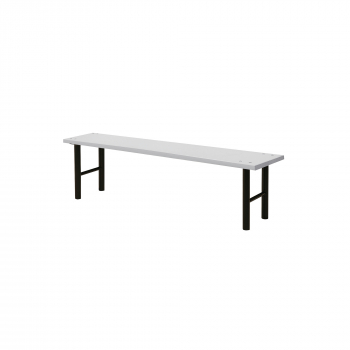 Šatníková lavice, 1500 mm, HPL, šedá