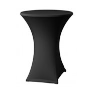 Elastický poťah ONYX LITE na koktejlové stoly Ø 80 - 85 cm, čierny, 160 g/m2