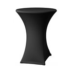 Elastický poťah ONYX LITE na koktejlové stoly Ø 80 - 85 cm, čierny
 