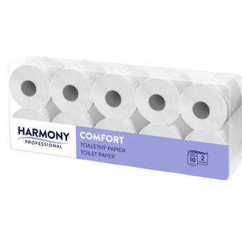 Toaletný papier Harmony Professional 2vr., biely recykel 72%, 80x24 m