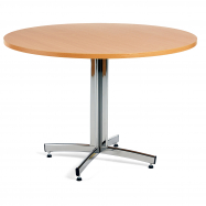 Okrúhly jedálenský stôl Sanna, Ø1100 mm, buk, chróm