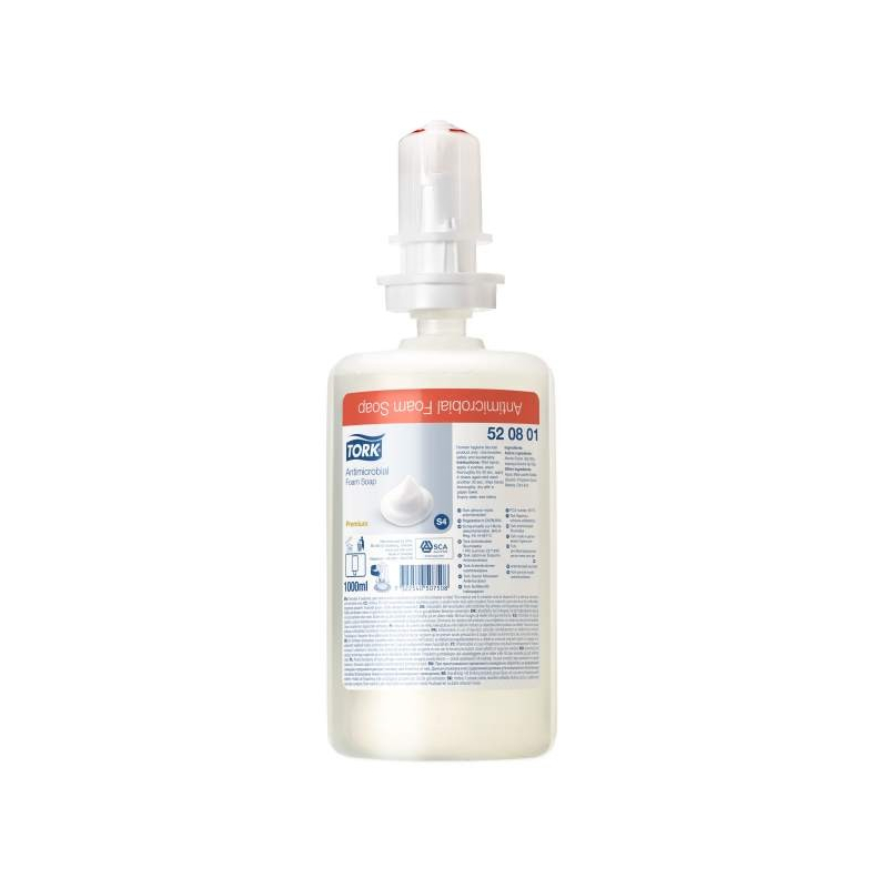 Tork antimikrobiálne penové mydlo, 6 x 1000 ml (S4)