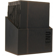 Box s jedálenskými lístkami Securit Trendy - čierna