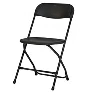 Plastová skladacia stolička Alex chair - čierna