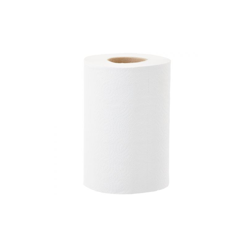 Papierové uteráky v kotúčoch MERIDA OPTIMUM MINI, 2 vrstvové, biele