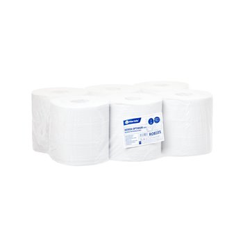 Papierové uteráky v kotúčoch MERIDA OPTIMUM MAXI, 2 - vrstvové, biele