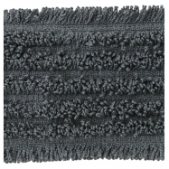 Mop sa záložkami STANDARD, z mikrovlákna, 40 cm, šedý