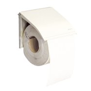 Zásobník na toaletný papier klasický, biely komaxit