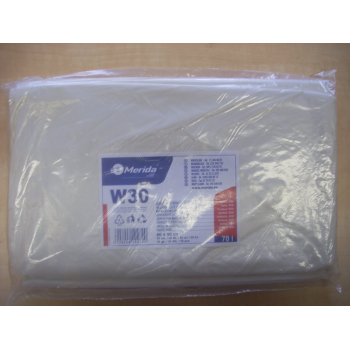 Vrecká na odpadky LDPE 30 mi, 60x90cm, 70 l, biele 50 ks/b