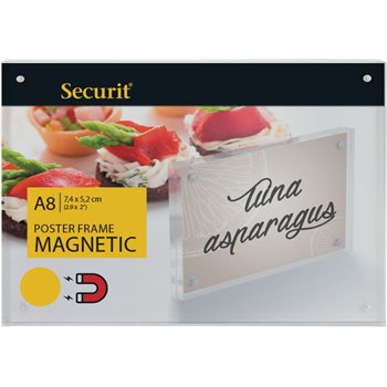 Akrylátový obojstranný A8 rámček pre vloženie plagátiky s magnetmi
