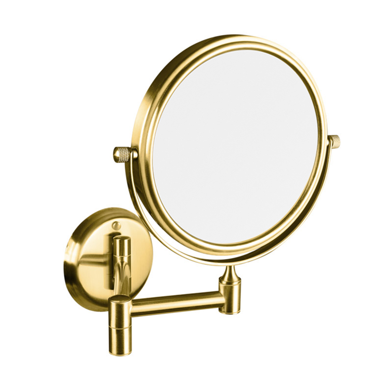 RETRO zlato: Kozmetické zrkadlo obojstranné