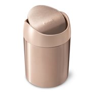 Simplehuman Mini odpadkový koš na stůl, 1,5 l, Rose Gold nerez ocel, CW2085