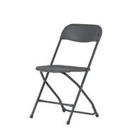 Plastová skladacia stolička ALEX CHAIR - NEW - šedá