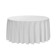 Obrus na okrúhle stoly, ∅ 180 cm, 100% PE, 170 g / m2, biely