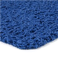 Modrá vinylová protišmyková sprchová rohož FLOMA Spaghetti - dĺžka 35 cm, šírka 59,5 cm a výška 1,2 cm