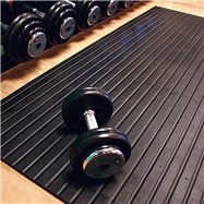 Čierna fitness rohož - dĺžka 180 cm, šírka 120 cm a výška 1,7 cm