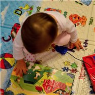 Detská skladacia penová hracia podložka Casmatino Mariner - dĺžka 200 cm, šírka 140 cm a výška 1 cm