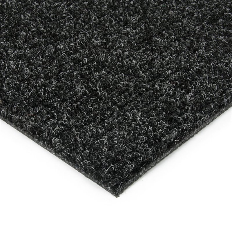 Čierna kobercová čistiaca zóna FLOMA Catrine - dĺžka 200 cm, šírka 100 cm a výška 1,35 cm