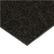 Čierna kobercová čistiaca zóna FLOMA Catrine - dĺžka 100 cm, šírka 100 cm a výška 1,35 cm