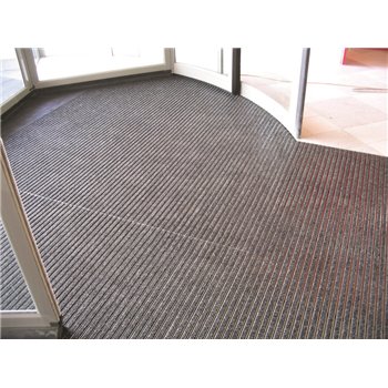 Gumová hliníková vonkajšia vstupná rohož FLOMA Alu Standard - dĺžka 100 cm, šírka 100 cm a výška 1,7 cm