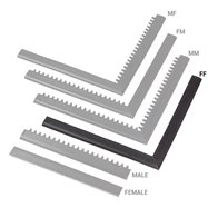 Čierna nábehová hrana "samica" MF Safety Ramps D12 / C12 Nitrile - dĺžka 100 cm a šírka 5 cm