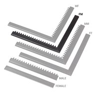 Čierna nábehová hrana "samica" "samec" MF Safety Ramps D12 / C12 Nitrile - dĺžka 100 cm a šírka 5 cm