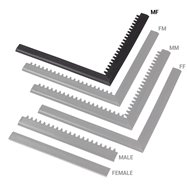 Čierna nábehová hrana "samec" "samica" MF Safety Ramps D12 / C12 Nitrile - dĺžka 100 cm a šírka 5 cm