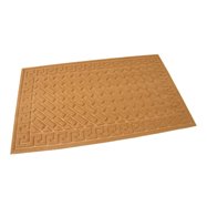 Hnedá textilné vonkajšie čistiaca vstupná rohož FLOMA Bricks - Deco - dĺžka 45 cm, šírka 75 cm a výška 1 cm