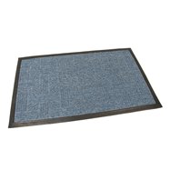 Modrá textilné vonkajšie čistiaca vstupná rohož FLOMA Crossing - dĺžka 45 cm, šírka 75 cm a výška 0,8 cm