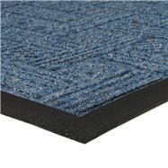 Modrá textilné vonkajšie čistiaca vstupná rohož FLOMA Crossing - dĺžka 45 cm, šírka 75 cm a výška 0,8 cm