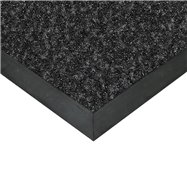 Čierna textilné vnútorné čistiace vstupná rohož FLOMA Valeria (Bfl-S1) - dĺžka 200 cm, šírka 100 cm a výška 0,9 cm