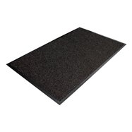 Čierna textilné vnútorné čistiaca vstupná rohož - dĺžka 60 cm, šírka 90 cm a výška 0,7 cm