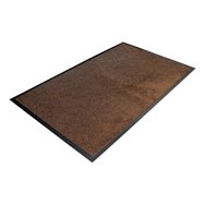 Hnedá textilné vnútorné čistiaca vstupná rohož - dĺžka 60 cm, šírka 85 cm a výška 0,9 cm