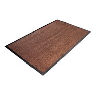 Hnedá textilné vnútorné čistiaca vstupná rohož - dĺžka 60 cm, šírka 90 cm a výška 0,8 cm