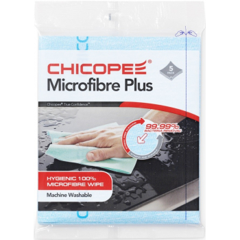 Utierky CHICOPEE Microfibre Plus 34x40 cm/5 ks - modré