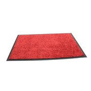 Červená vnútorná čistiaca prateľná vstupná rohož FLOMA Twister - dĺžka 60 cm, šírka 90 cm a výška 0,8 cm