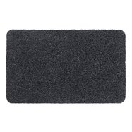 Antracitová vnútorné čistiaca prateľná vstupná rohož FLOMA Aqua Luxe - dĺžka 60 cm, šírka 100 cm a výška 1,2 cm