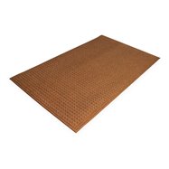 Hnedá plastová vnútorná čistiaca vstupná rohož - dĺžka 60 cm, šírka 90 cm a výška 1 cm