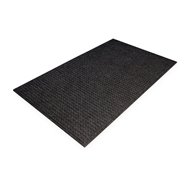 Čierna plastová vnútorná čistiaca vstupná rohož - dĺžka 90 cm, šírka 150 cm a výška 1 cm
