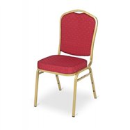 Banketová oceľová stoličky EXPERT ES100, červená / zlatá