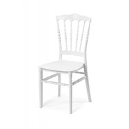 Plastová svadobné stoličky NAPOLEON, biela