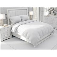Jednofarebné bavlnené posteľné obliečky SUZY vzor BJ-14 Biele - 140 x 200 cm