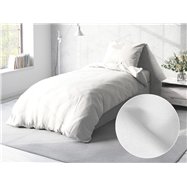 Jednofarebné bavlnené posteľné obliečky SUZY vzor BJ-14 Biele - 140 x 200 cm