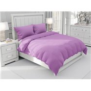 Jednofarebné bavlnené posteľné obliečky SUZY vzor BJ-76 Svetlo fialové - 140 x 220 cm
