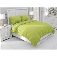 Jednofarebné bavlnené posteľné obliečky SUZY vzor BJ-55 Zelené - 140 x 200 cm