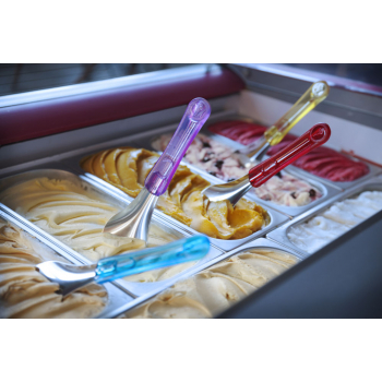 Lyžica na zmrzlinu s rukoväťou z Tritan, fialová