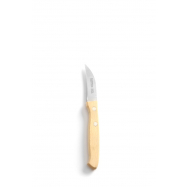 Lúpací nôž s drevenou rukoväťou - zahnutý model - woodprint - 165x15x (H) 10 mm